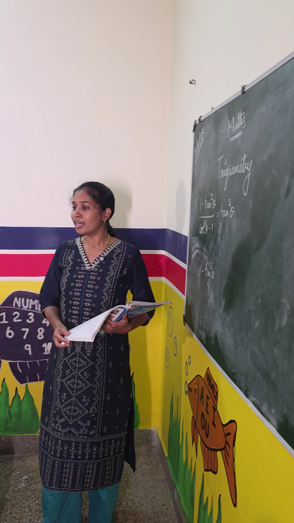 Trigonometry math tuition class blackboard